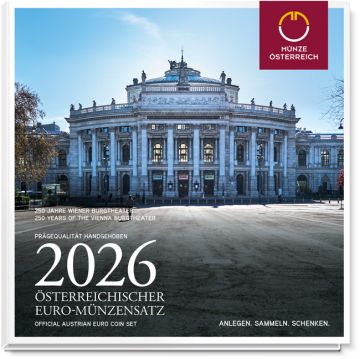 2026 Austria Copper-Nickel 2026 28gm Austrian Euro Coin Set PN