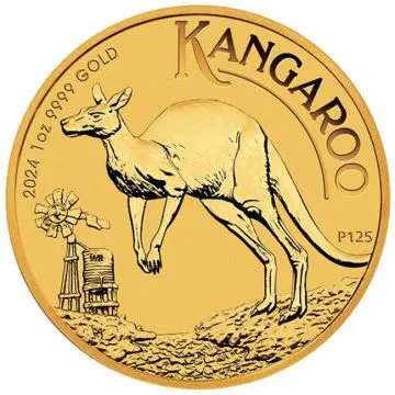 2024 1 oz Australia Gold Kangaroo Freshly minted