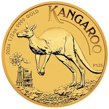 2024 1/2 oz Australia Gold Kangaroo Freshly minted