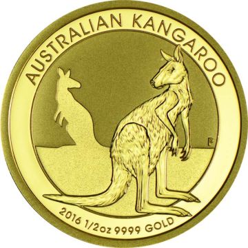 2016 1/2 oz Australia Gold Kangaroo Nugget customary in banking