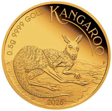 2025 1/25 oz Australia Gold Mini Roo 2025 PP