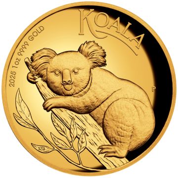 2025 1 oz Australia Gold 2025 1oz Gold Koala Ultra High Relief Coin PP