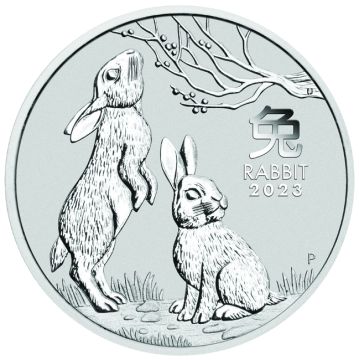 2023 1 oz Australia Silver 2023 1oz Silver Year of the Rabbit Coin customary in banking