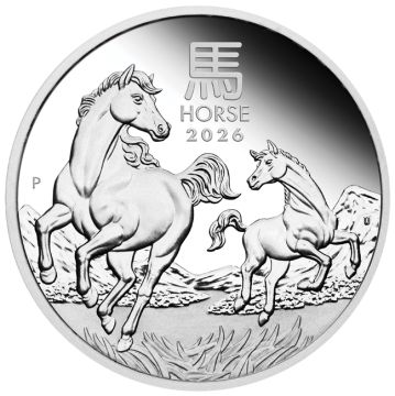 2026 1/2 oz Australia Silver 2026 1/2oz Australia Silver Lunar Horse Coin PP