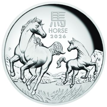 2026 1 oz Australia Silver Lunar Horse PP