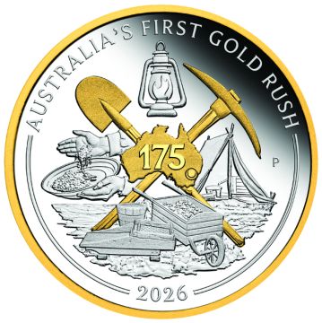 2026 1 oz Australia Silver Australia`s First Gold Rush PP
