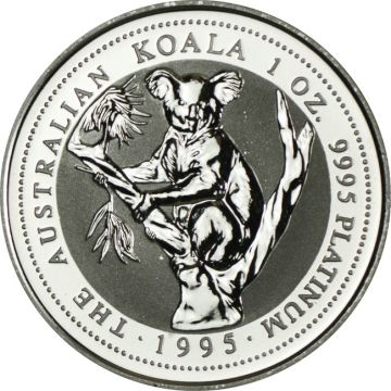 1 oz Australia Platinum Koala (Random Year) customary in banking