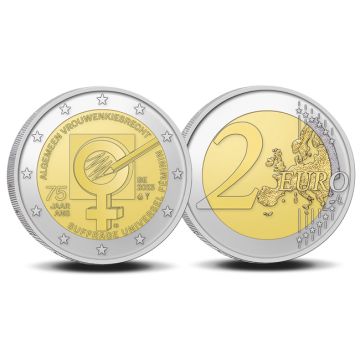 2023 Belgium Copper-Nickel 2023 8.50gm  Belgium Copper-Nickel Universal Womens Suffrage PP PP