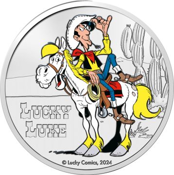 2024 Belgium Copper-Nickel Lucky Luke in Color UN