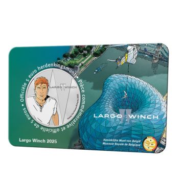 2025 Belgium Copper-Nickel 2025 12.67gm  Belgium  5 Euro Largo Winch Coin UN