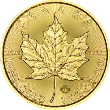 1 oz Canada Gold 1oz  Canada Gold Maple Leaf Random bankenüblich - kann zerkratzt sein / Bank Standard - may be scratched