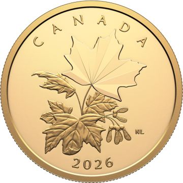 2026 1 oz Canada Gold 2026  1oz  Canada Multifaceted Maple Leaves PP