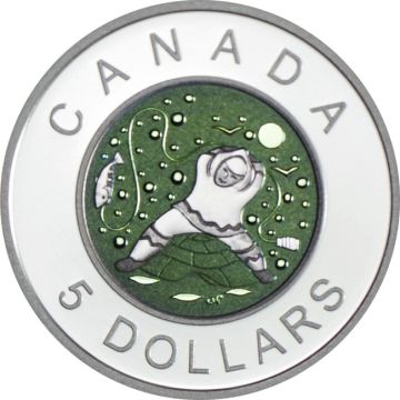 2013 1/4 oz Canada Silver / Niobium 2013 1/4 oz Canada Silver / Niobium Contemporary Art of Canadian Indigenous People: Father Ice Fishing PP PP