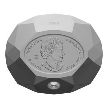 2023 93.30g Canada Silver Forevermark Black Label Diamond PP