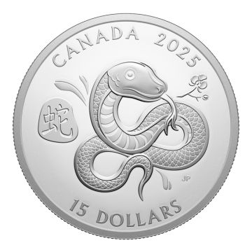 2025 31.38g Canada Silver 2025 1oz Canada Silver Lunar Snake PP PP