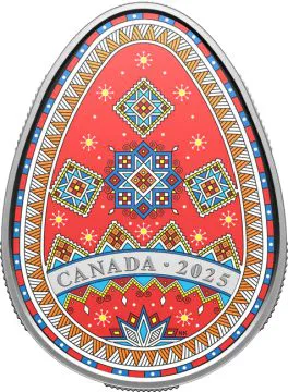 2025 1 oz Canada Silver Pysanka PP