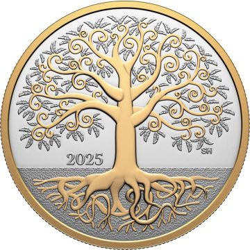 2025 15.86g Canada Silver 2025 1/2oz Canada Tree of Life Coin PP