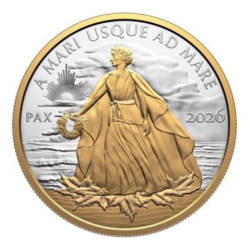 2026 157.58g Canada Silver 2026 5oz Canada Peace Dollar Silver Coin PP