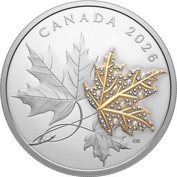 2026 62.68g Canada Silver Precious Maple Leaves Fine Coin PP