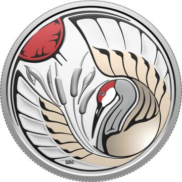 2026 23.16g Canada Silver Sandhill Crane PP