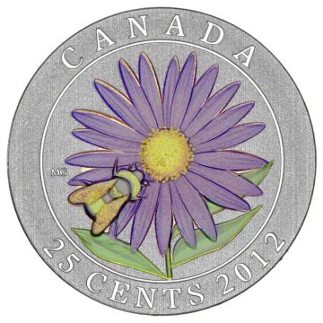 2012 Canada Copper-Nickel 2012 Canada Copper-Nickel Aster with Hummingbird UN UN