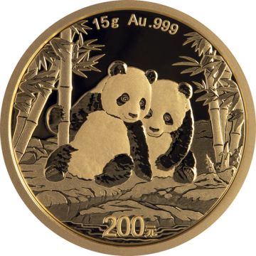 2026 15g China Gold 6Panda 15 g Gold 2026 Freshly minted