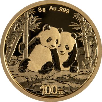 2026 8g China Gold Panda 8 g Gold 2026 Freshly minted