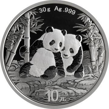 2026 30g China Silver Panda 30 g Silver 2026 customary in banking