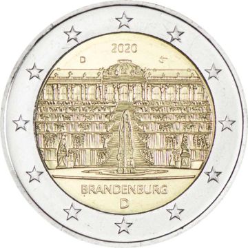 2020 Germany Copper-Nickel 2020 Germany Copper-Nickel Brandenburg - Sanssouci Palace UN UNC UNC