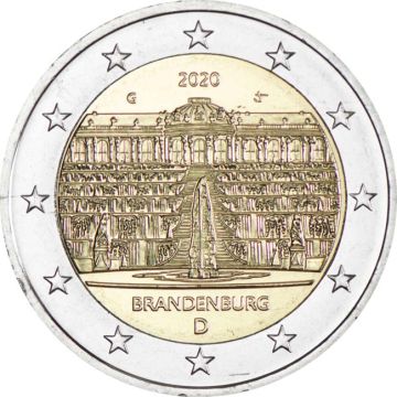 2020 Germany Copper-Nickel 2020 Germany Copper-Nickel Brandenburg - Sanssouci Palace UN UNC UNC