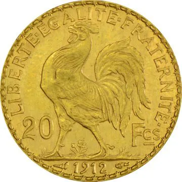 1/4 oz France Gold France 20 Francs Gold customary in banking