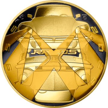 2025 1/10 oz France Gold 2025 3.11 gram French Citroën DS Automobiles Gold Proof Coin PP