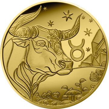 2026 0.50g France Gold 2026 France Astrological signs - Taurus 5€ Coin PP