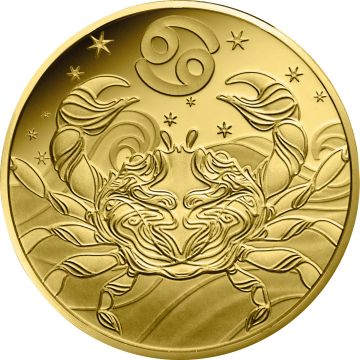 2026 0.50g France Gold 2026 France  Gold Astrological signs - Cancer 5€ Coin PP