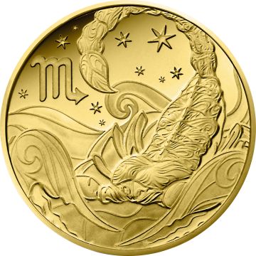 2026 0.50g France Gold 2026 France Astrological signs - Scorpio 5€ Coin PP