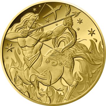 2026 0.50g France Gold 2026 France  Astrological signs - Sagittarius 5€ Coin PP