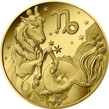 2026 0.50g France Gold 2026 France  Astrological signs - Capricorn 5€ Coin PP