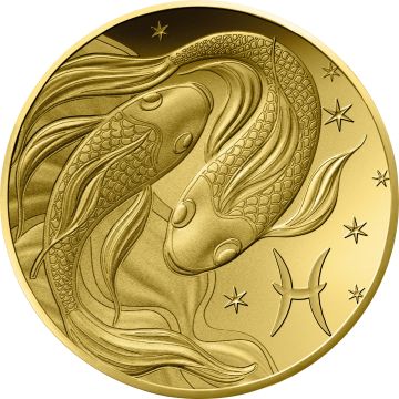 2026 0.50g France Gold 2026 France Gold Astrological signs - Pisces 5€  Coin PP