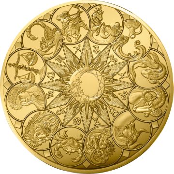 2026 3.99g France Gold 2026 France Gold Astrological signs - the Astrological Wheel 500€  Coin UN
