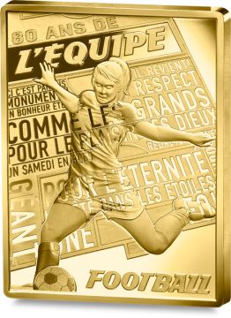 2026 1/4 oz France Gold 80 YEARS L'ÉQUIPE - SOCCER PP