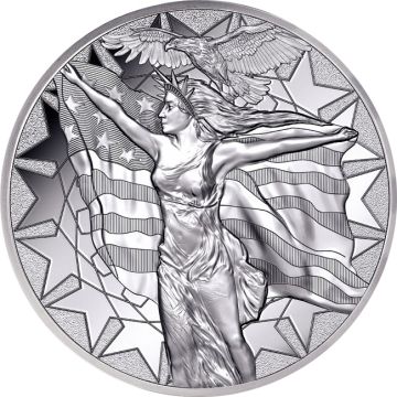 2024 155.34g France Silver 2024 5oz France Silver Mercanti - Jimenez PP PP