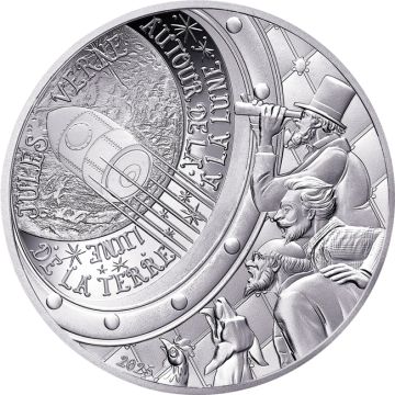 2025 22.18g France Silver 2025 22.20gm France Silver From the Earth to the Moon PP