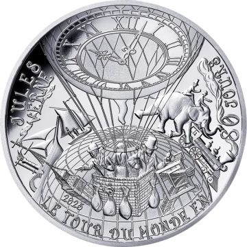 2025 22.18g France Silver Around the World in Eighty Days PP