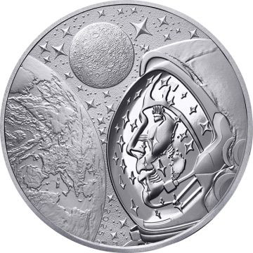 2025 2 oz France Silver 2025  2oz Silver The Space Odyssey with Thomas Pesquet 10€ Coin PP