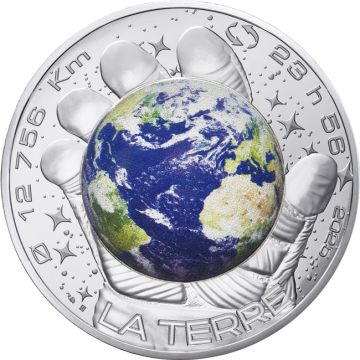 2025 40.50g France Silver 2025 45gm Silver The Space Odyssey with Thomas Pesquet 100€ Coin BU