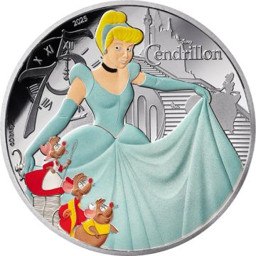 2025 22.18g France Silver 2025 22.20gm France 10€ Silver Cinderella Coin PP