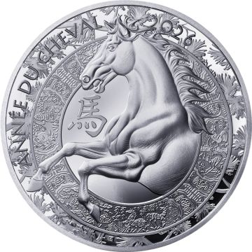 2026 22.18g France Silver Lunar Horse PP