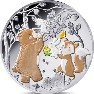 2026 11.99g France Silver My first coin Set  stuffed animal - Proof quality PP