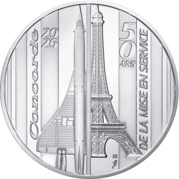 2026 4.33g France Silver Concorde UN
