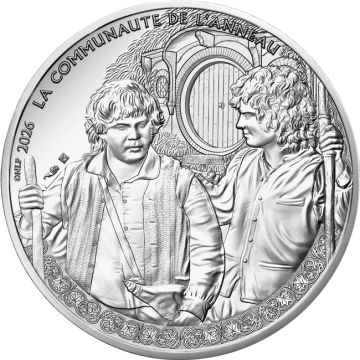 2026 4.33g France Silver Frodo and Sam UN